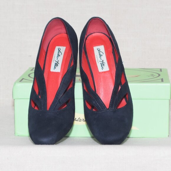 Lulu Hun - Layla High Heel Shoes (Size 8, Navy) - Picture 3 of 6